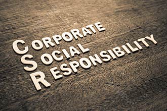 CSR Wood Letters Corporate Social Responsibility