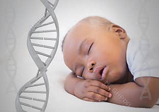Baby with genetic DNA