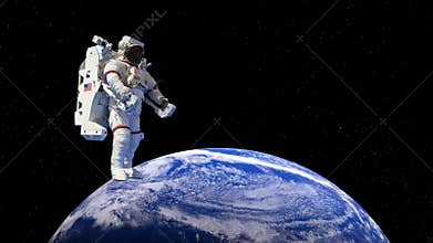 Astronaut, Outer Space Walk, Earth, 4k