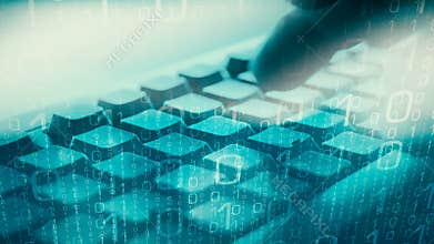 Computer cyber thief, stolen secret data