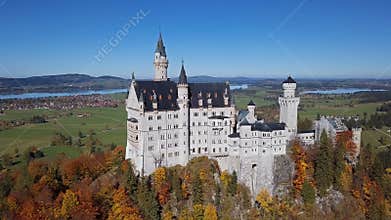 View of Neuschwanstein Castle, Bavaria, Germany.