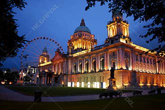 Belfast City Hall and Belfast Eye