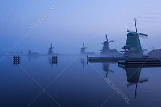 Blue Hour on the Zaanse Schans
