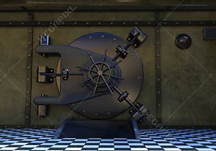 Bank Vault Door, Safe, Lock