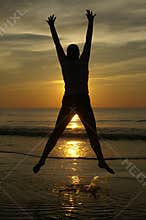 Happy sunset