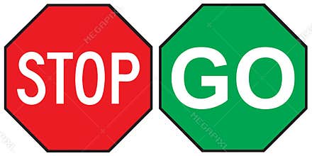 Stop Go sign