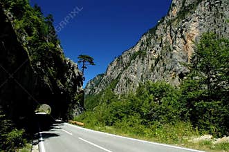 Tara canyon in Montenegro