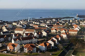 Aerial view of Castletown