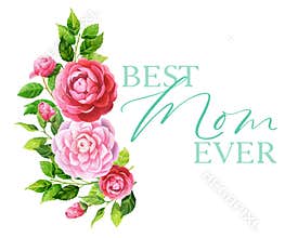 Watercolor Rose Garden Best Mom Ever