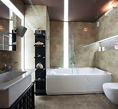 Luxury bathroom interior
