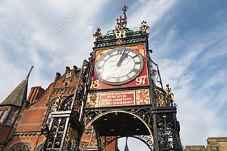 Iconic Clock Tower Of Chester