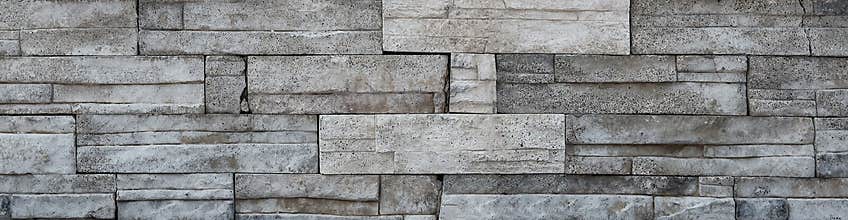 White stone bricks texture, rocky wall closeup