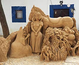 Sand Sculptures In Albufeira Portugal