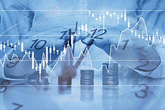 Investment protection concept, growth money capital, banking