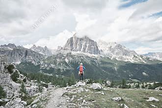 Climber before ascent