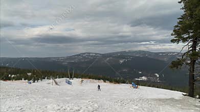 Ski resort Wurmberg in Braunlage. One of the largest ski resorts in north Germany.
