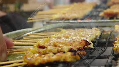 Thai cuisine pork satay