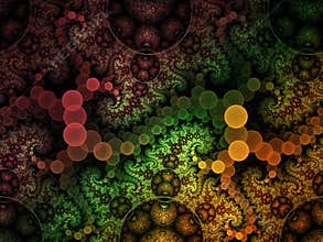 Fractal abstract pattern curl vesicle surreal spiral delicate generate artisticbubble