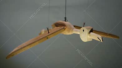 Bird in flight wooden automaton