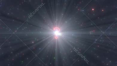 Question Mark Shape Outline Beautiful Glow Neon Lights Tunnel Portal - 4K Seamless VJ Loop Motion Background Animation