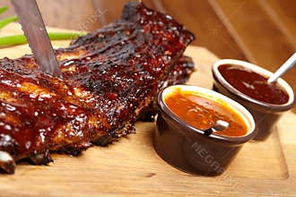 Delicious BBQ ribs
