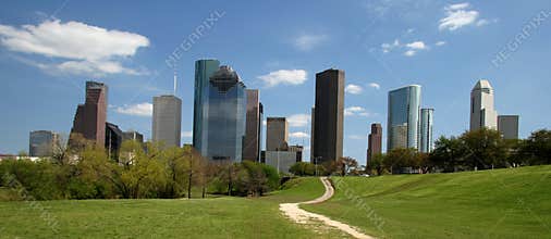 Path to city skyline