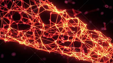 Digital Binary Metaverse Data Network expansion explosion Meta universe burst 4k