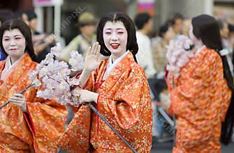 Spring celbration at Nagoya Festival, Japan