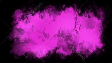 Watercolor Splash Hand Drawn Stain on White Background Transparent Alpha Channel. Painting of a Purple Spot with Paint Streaks