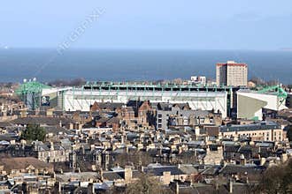 The Hibernian Football Club Stadium and Leith Rooftops