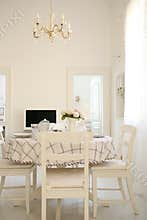 White dining room table