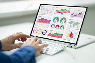 KPI Analytics Dashboard With Graphs