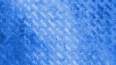 Blue grainy background with rotating rectangles. Seamless loop.