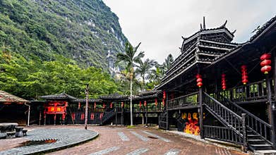 Yangshuo Butterfly Spring Park Scenic Spot in Guilin, Guangxi
