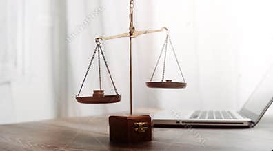 Justice and law concept picture with film grain effect