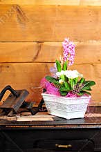 Decoration house flowers wood