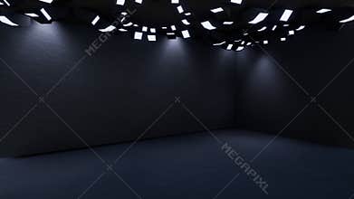 3D Virtual News Studio Background