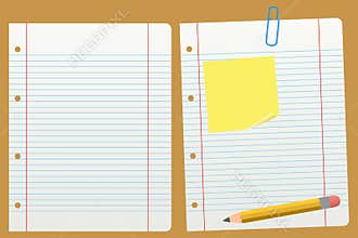 Blank School Lined Paper