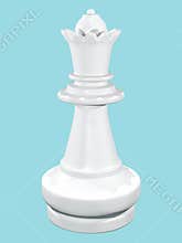 Chess queen white front