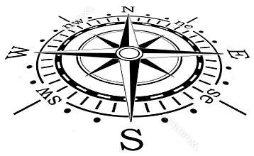 vector black compass