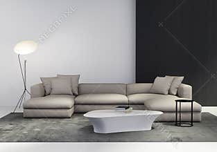 Contemporary stylish living room