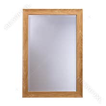 Wood frame glass mirror