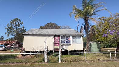 Small rural farm house in Queensland Australia