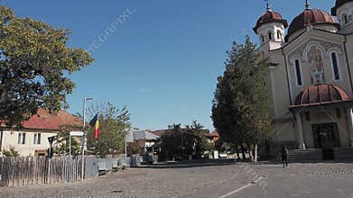 The \"Holy apostles Peter and Paul \" church in Targu-Jiu.