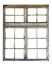 Old wooden window