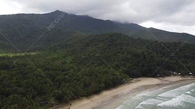Philippine Paradise: Aerial Drone Views of Stunning Sunsets, Sunrises, and Tropical Beaches with Palm Trees
