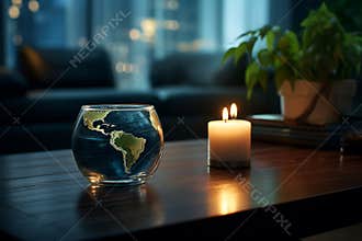 Earth hour draw attention to environmental issues turn off unnecessary lights and electrical devices for one hour, star