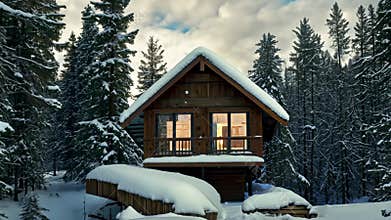 A cozy little house in the forest. A place to escape the city noise.