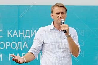 Performance of the Moscow mayoral candidate - Alexey Navalny