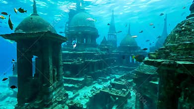 Lost Ancient City at the Bottom of the Ocean.